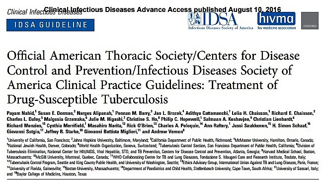 NOVAS DIRETRIZES PARA TUBERCULOSE DA ATS: FA�A O DOWNLOAD